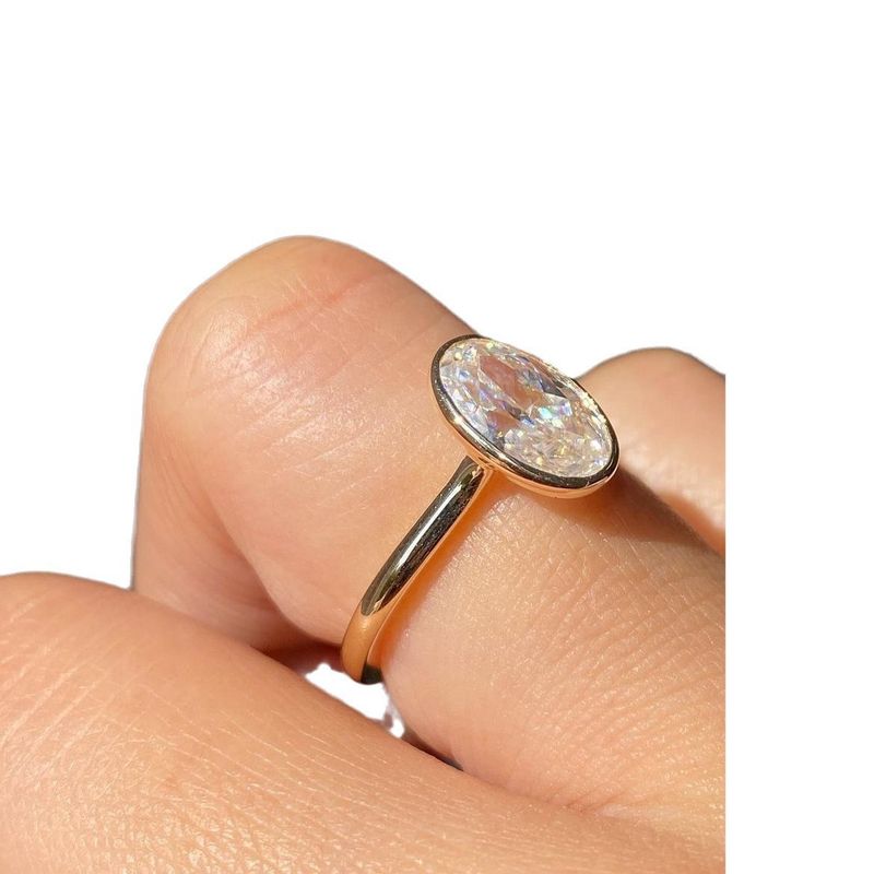 Nuovo anello da donna con indice di simulazione personalizzato, design di nicchia di lusso leggero, stile Ins, forma geometrica_voghion.com