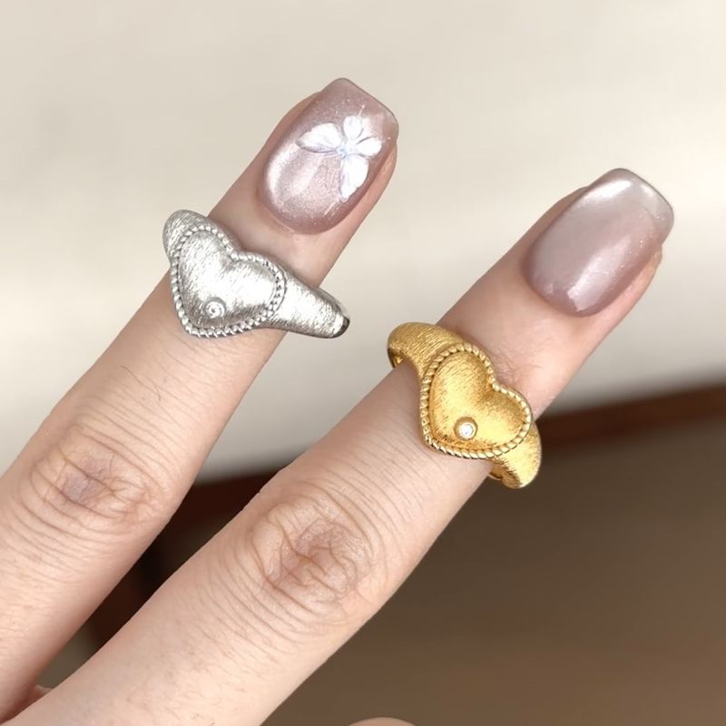 Leichter luxuriöser, glänzender Modering für Frauen, stilvolles Design, Diamantmuster-Indx-Fingerring, Geschenk, altes Geld_voghion.com