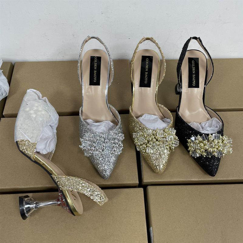 Scarpe da donna con punta a punta e tacco alto a spillo, sandali da donna vuoti_voghion.com