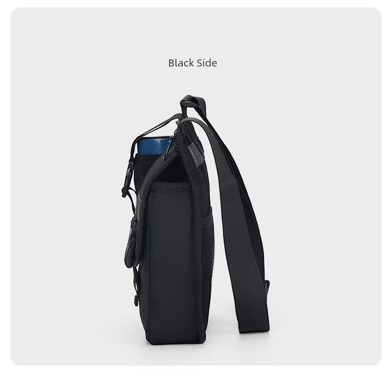 Outdoor Wild Fishing Vacuum Cup 8-Inch Flat Messenger Bag_voghion.com