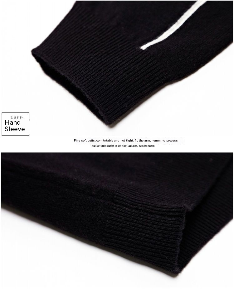 Legendary Paul Autumn and Winter New Pure Woolen Sweater Men's Half High Neck Zipper Men's Pullover Sweater Fashion_voghion.com