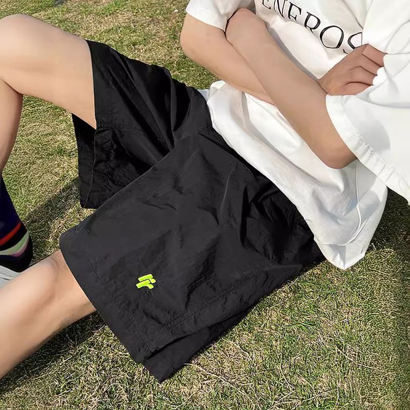 Ice Silk Quick Drying Outdoor Shorts Men's Summer Thin Cool Trendy Brand Pants For Casual Loose Running Sports Capris_voghion.com