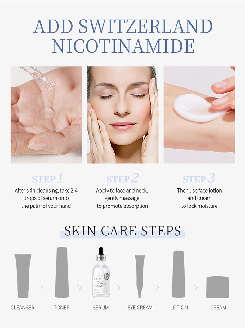 Makeup Tool Kits Leco Swiss Niacinamide Essence 100ml Brighten Skin Moisturizing Essence Ampoule Skin Care Products_voghion.com