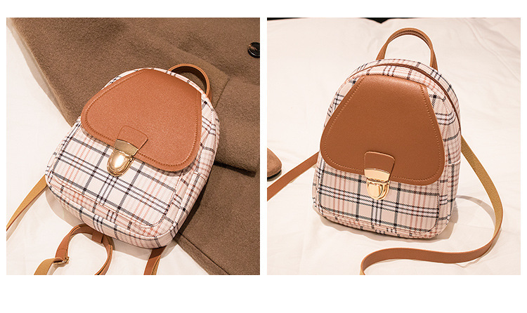 Bolso de mujer de PU 2023 nueva mochila a cuadros bolso de parachoques bolso de teléfono móvil diagonal de un solo hombro suministro de bolsa transfronteriza al por mayor_voghion.com