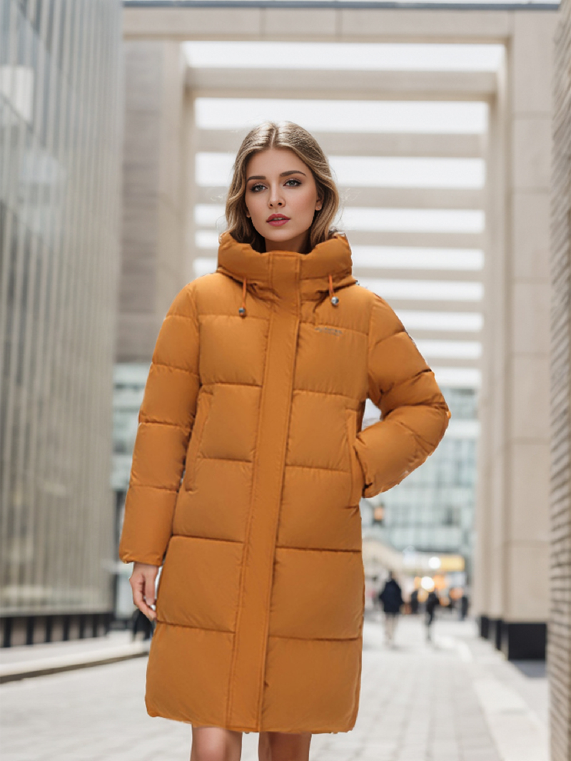 Warme Winterjacke für Damen, mit Baumwolle gefütterte Jacke, lange, warme Jacke mit Baumwollfutter, Übergröße, Kapuzenmantel_voghion.com