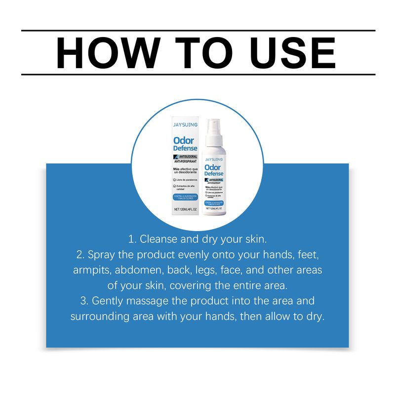 JAYSUING Gentle Odor Removal Refreshing Skin Mint Fragrance Body Deodorant Spray_voghion.com