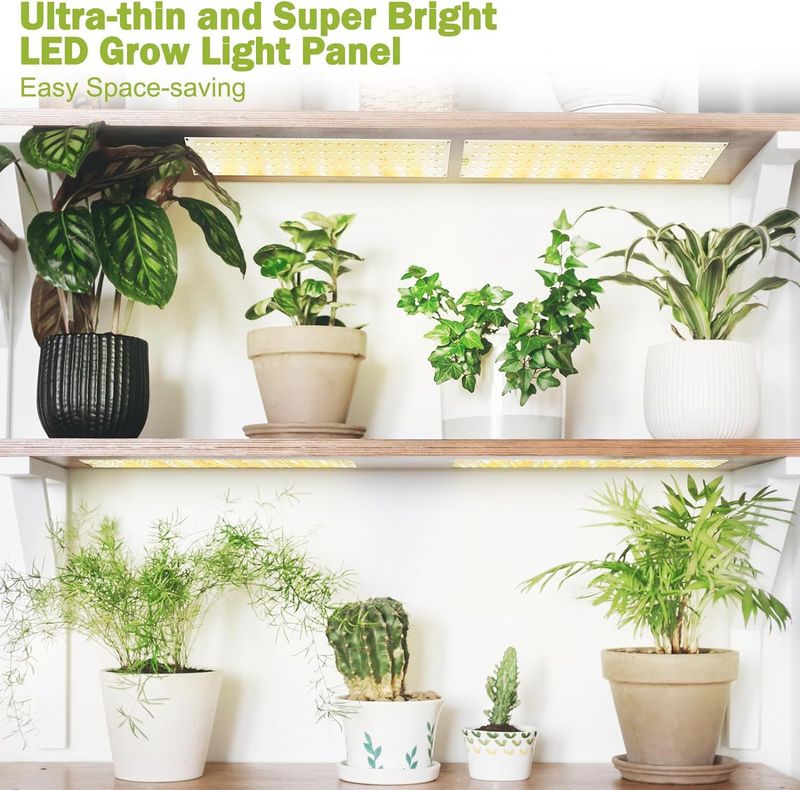 LED Plant Growth Supplementary Light Seedling Indoor Planting Full Spectrum LED Panel Light_voghion.com