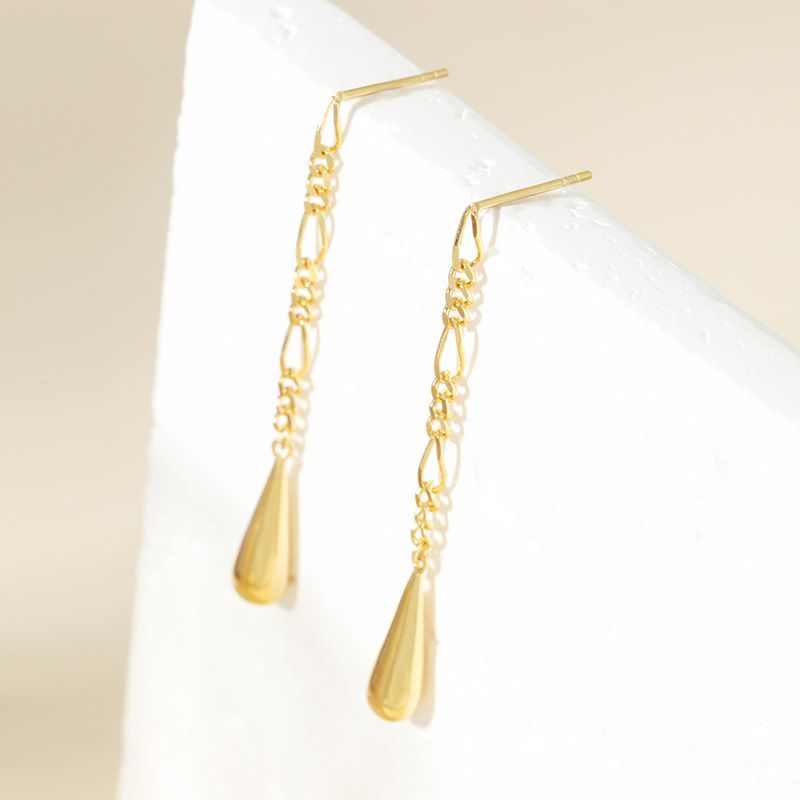 Orecchini pendenti con nappine a goccia in argento sterling S925, lunghi, da donna, leggeri, alla moda, di alta gamma, di lusso_voghion.com