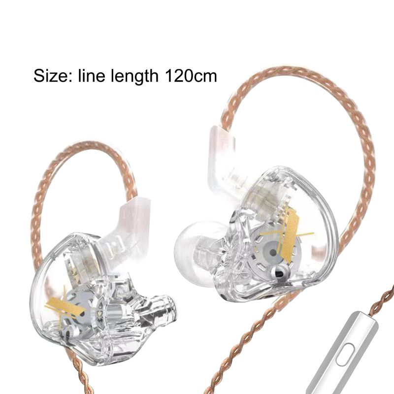 KZ EDX Wired Dynamic HiFi Stero Mega Bass Line Control Noise Reduction Universal In-ear Earphone for Gaming_voghion.com