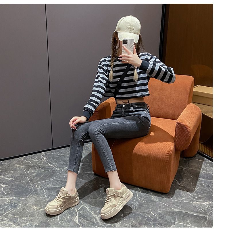 Scarpette bianche per bambini, ragazze, studenti, tempo libero, sport, scarpe da tavola versatili, tiro da strada_voghion.com