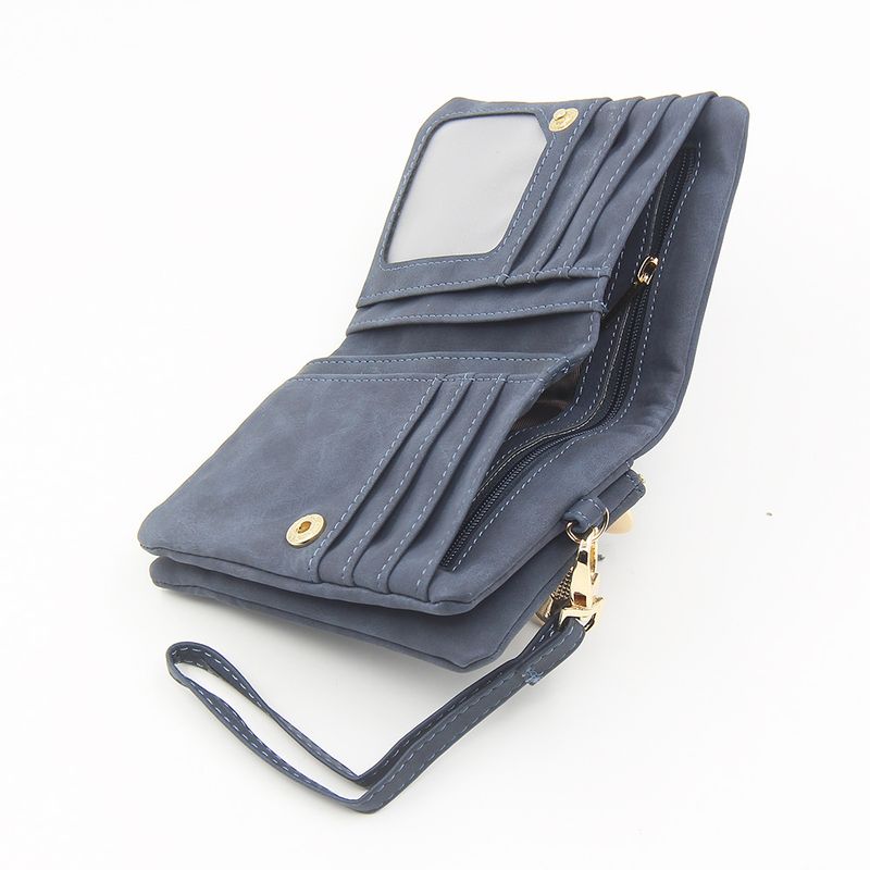 New Women's Zipper Niche Mini Foldable Handheld Coin Purse Wallet_voghion.com