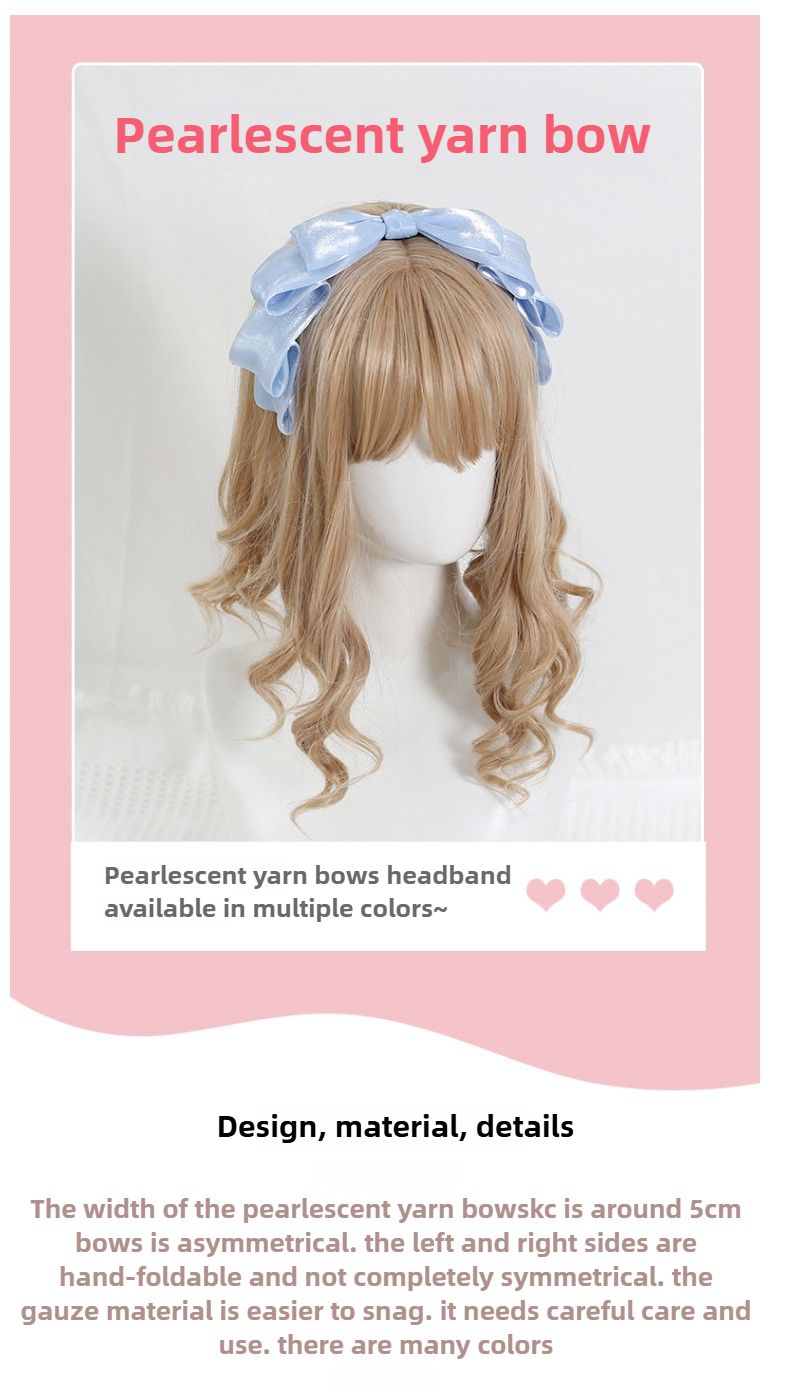Tiara de princesa Lolita exclusiva feita à mão com laço de borboleta estilo coreano para mulheres - acessório clássico para cabelo e cabeça de boneca_voghion.com