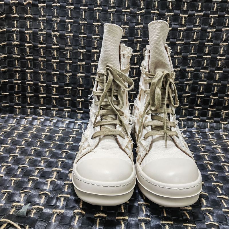 New Casual RO 3D Sole Milk Fragrance High-top Canvas Versatile Sneakers Unisex Breathable Vintage Beggar Shoes_voghion.com