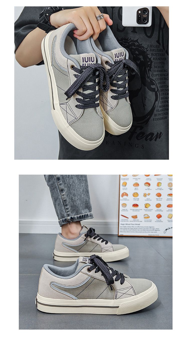 Herrenschuhe Herbst neue Canvasschuhe Herren vielseitige Low Top Student Casual Board Schuhe Trend_voghion.com