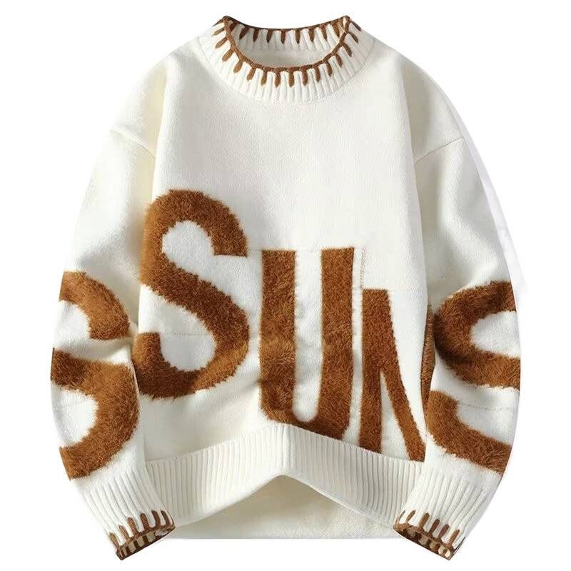 Knitted Sweater For Autumn And Winter Warmth, Arctic Fleece Sweater, Versatile Sweater_voghion.com