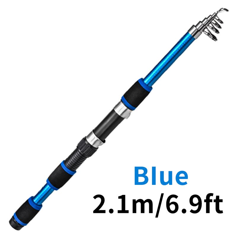 Wędka teleskopowa dla dzieci Rod Combo, krótka sekcja, szkło, twarda wędka morska, zestaw, koński pysk, wędka castingowa, 1,8 metra_voghion.com