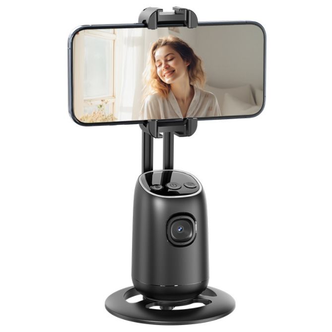 Gimbal P01 Smart AI Face Reconition 360°, stojak na telefon komórkowy, stabilizator, transmisja na żywo, fotografia, automatyka_voghion.com
