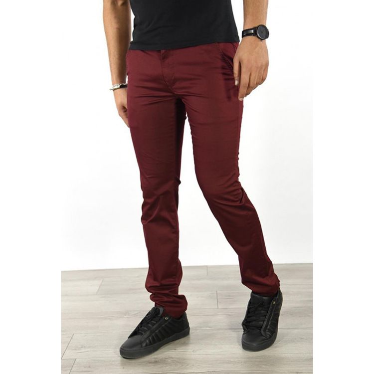 Men's Business Solid Color Casual Pants_voghion.com