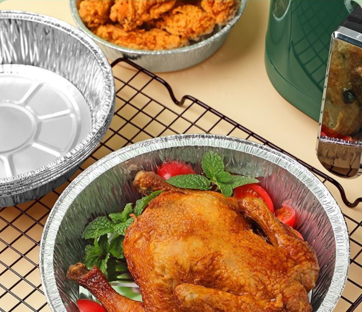 Kalınlaştırılmış Alüminyum Folyo Hava Fritözü Özel Tepsi Yüksek Sıcaklığa Dayanıklı Pişirme Pedi Kızartma Yağı Emici Yağ Geçirmez Kağıt_voghion.com
