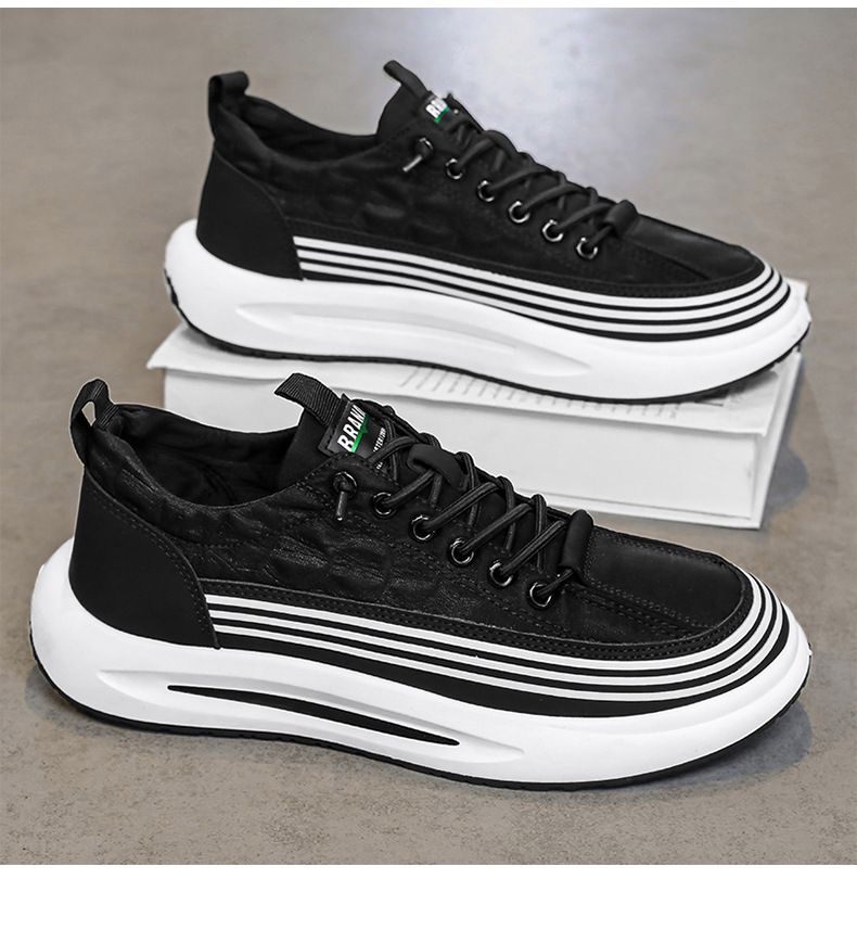 Multifunctional Slope Heel Men's New 2025 Summer Youth Comfortable Ice Silk Fabric Breathable Casual Shoes Fashionable Hundred Wear Comfortable_voghion.com