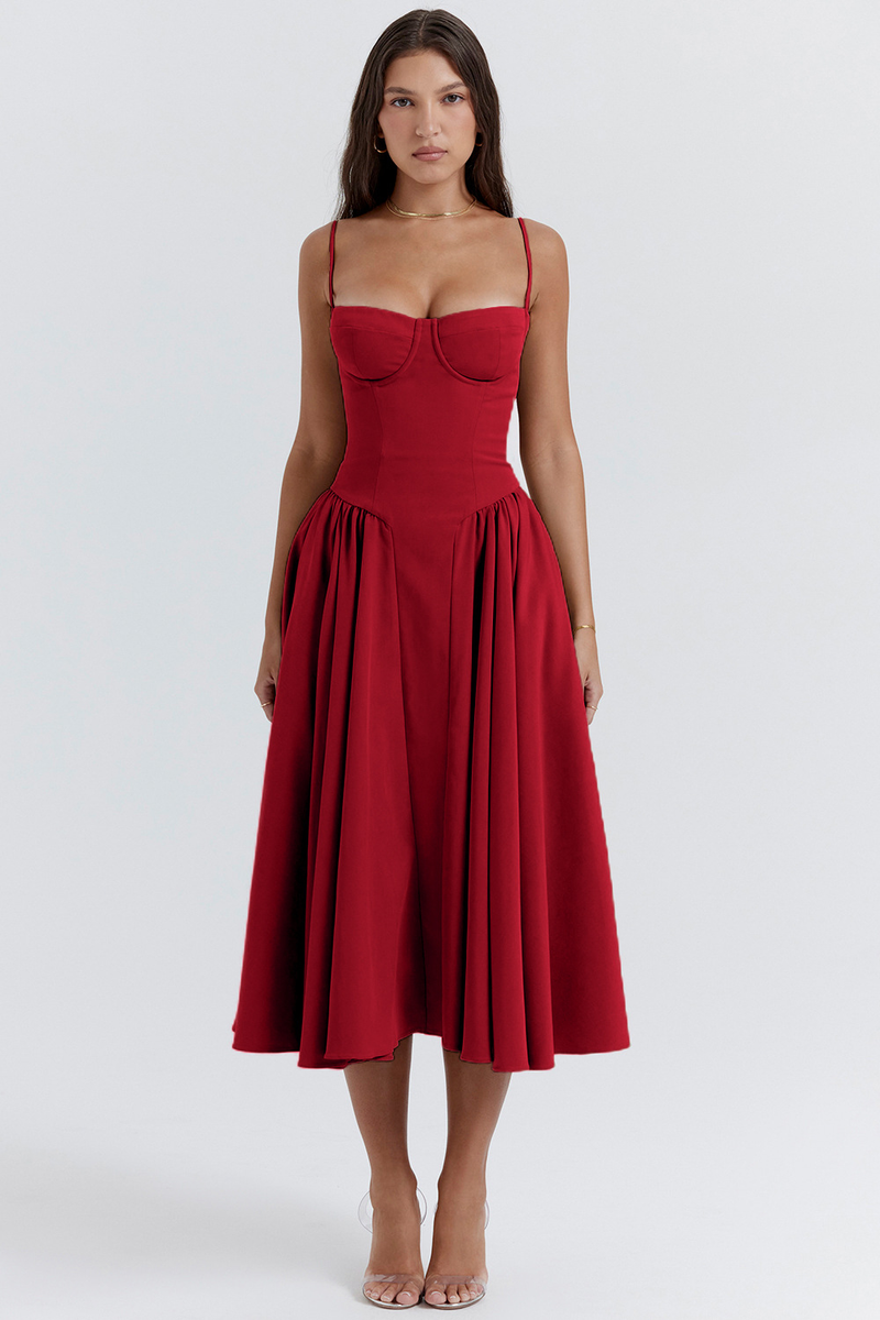 Gonna Nuova Gonna Lunga Francese Retro Stile Palazzo Dopamina Indossare Abito Con Bretelle Per Le Donne_voghion.com
