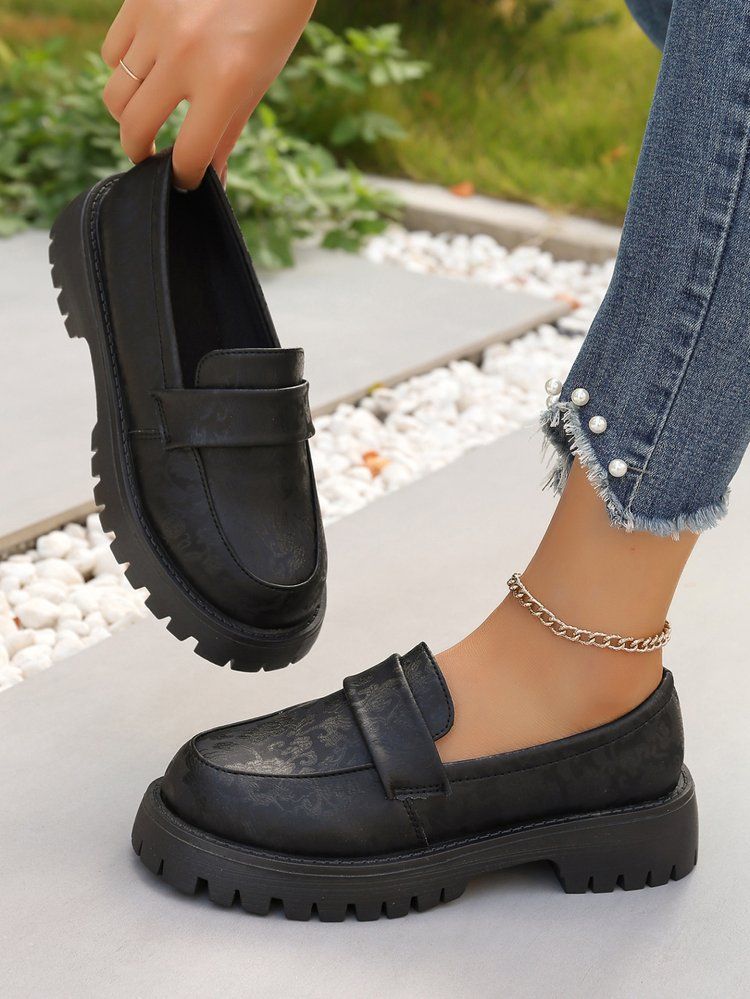 New Low-heeled Slip-on Low-top Loafers For Women_voghion.com