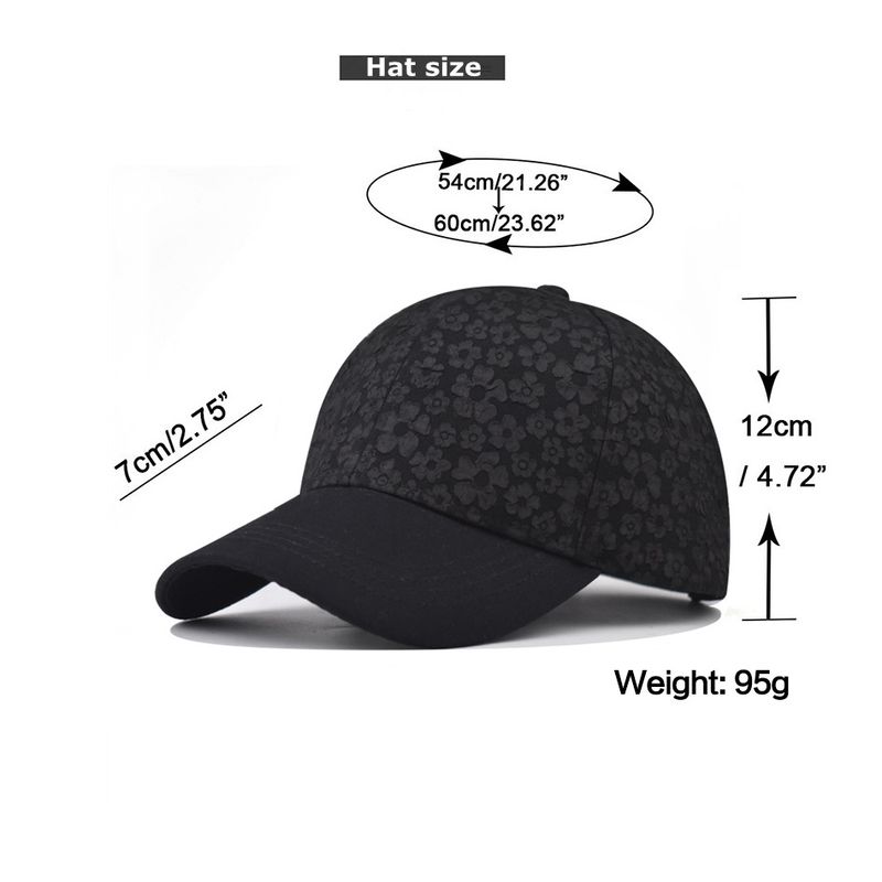 Nouvelle casquette de baseball tendance à fleurs pour hommes et femmes, casquette à bec de canard en dentelle, chapeau à carreaux tendance_voghion.com