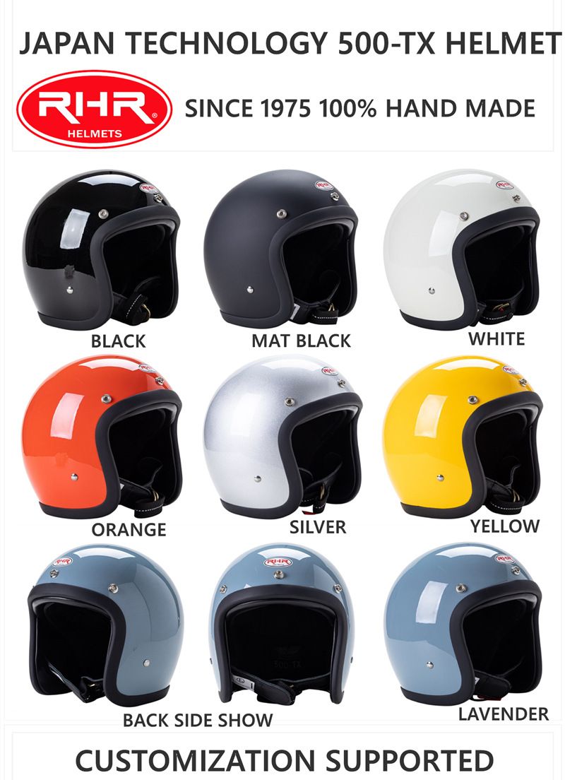 FRP vintage motorcycle helmet 3/4 motorcycle helmet_voghion.com