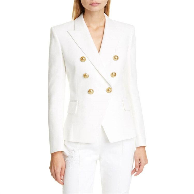 Blazer court décontracté à la mode pour femme, nouvelle collection printemps-automne 2025, couleur unie_voghion.com