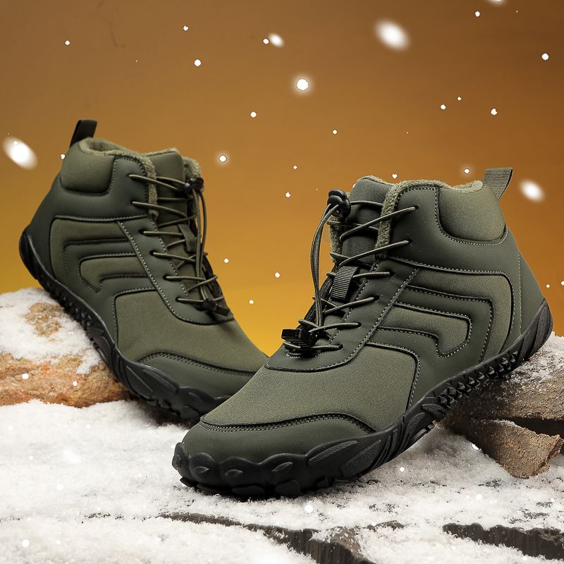 2025 Neue grenzüberschreitende Baumwollschuhe für Herren und Damen, mit Fleece gefüttert, warm, lässig, für Paare, bequem, für zu Hause, dicke Baumwollstiefel_voghion.com