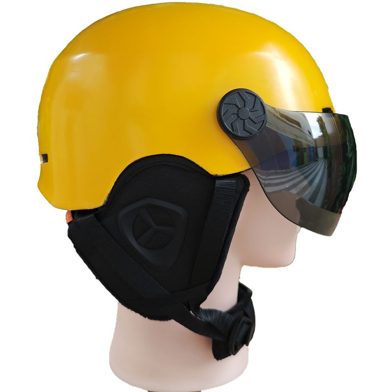 Integraal gegoten lens Wintermotorhelm speciaal voor het rijden op de fiets Warm superlicht_voghion.com