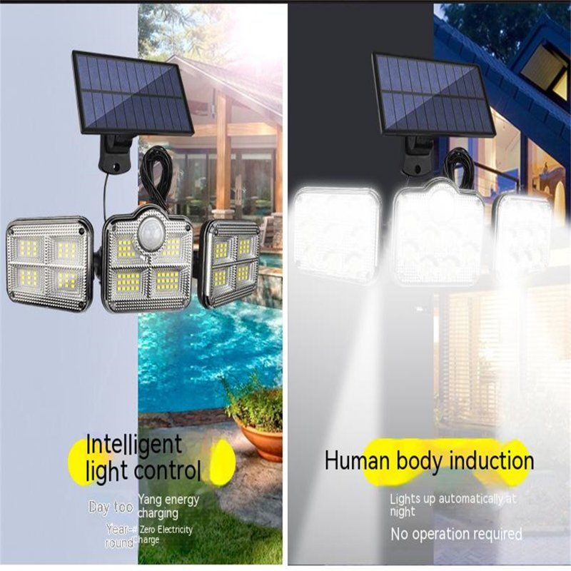 122led Solar Light With RC 2400mah Lithium Battery Outdoor Waterproof Garden Street Lamps Spotlight TG-TY07508_voghion.com
