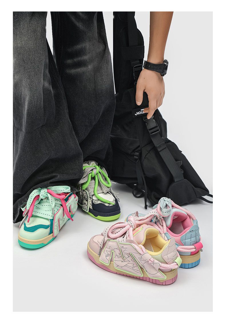 Gu Que Couple's einzigartiges Design Damen "Mai Whirlwind" M-Serie High Street Hip Hop Brot Casual Board Schuhe für Frauen_voghion.com