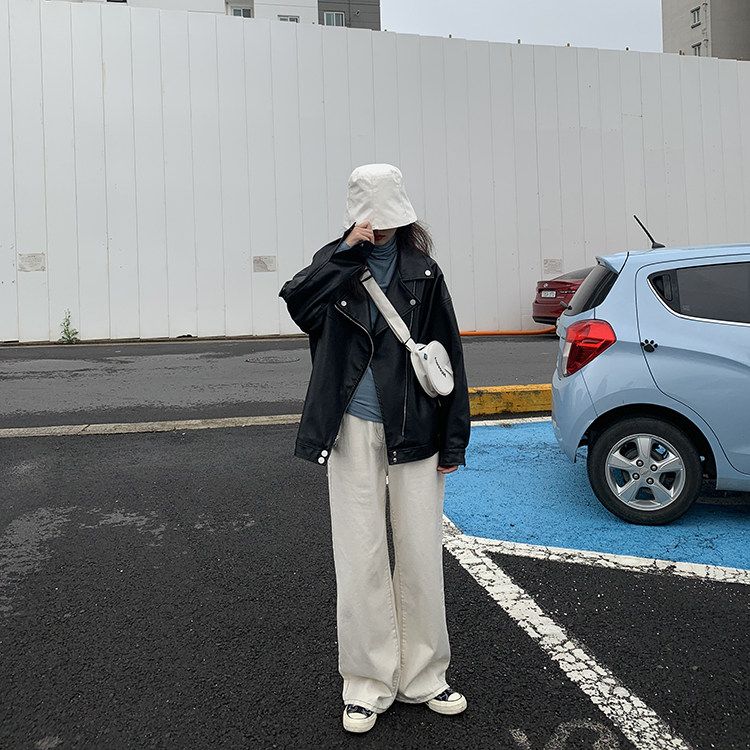 Női laza, karcsúsító motoros kabát, egyetemista, minimalista, plus size, sokoldalú, diákegyenruha_voghion.com