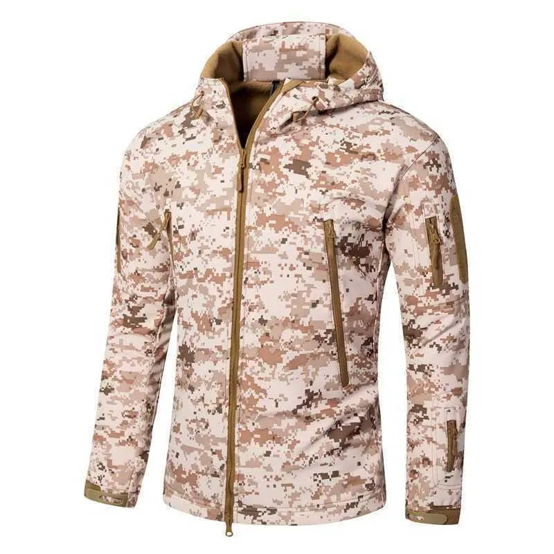 Männerjacketten Dropshipping Lurker Skin Softshell V5 Militär Taktesch Jackett Männer Waasserdicht Mantel Camouflage Kapuzen Arméi_voghion.com