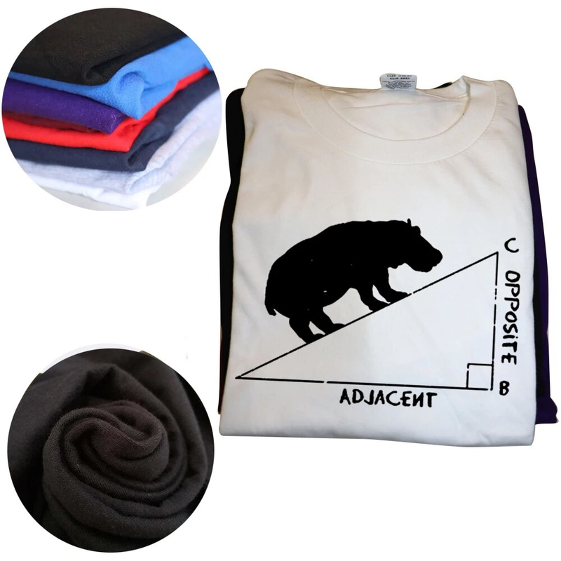 Hippo Angle Lustiger Witz Mathe Geek Nerd Wissenschaft T SS Grafik Baumwolle Streetwear Kurzarm Geburtstagsgeschenke Sommer_voghion.com