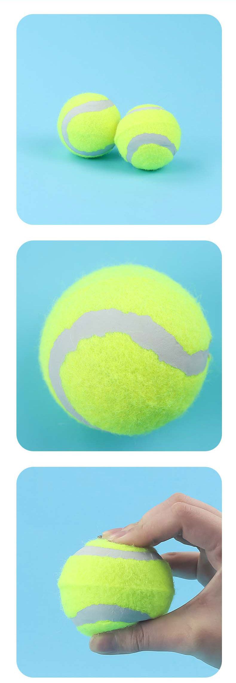 Elastic Tennis Large Medium Small Dog Chew Toy Rubber Training Ball Pet Supplies_voghion.com