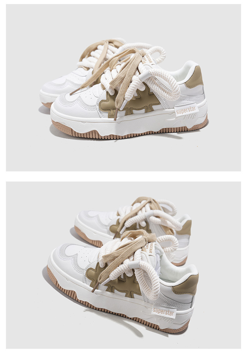 2023 nyári Harajuku Design Sense diákoknak alkalmi cipő női niche minden mérkőzéshez kis fehér tábla cipő vastag talpú alkalmi divatos cipő_voghion.com