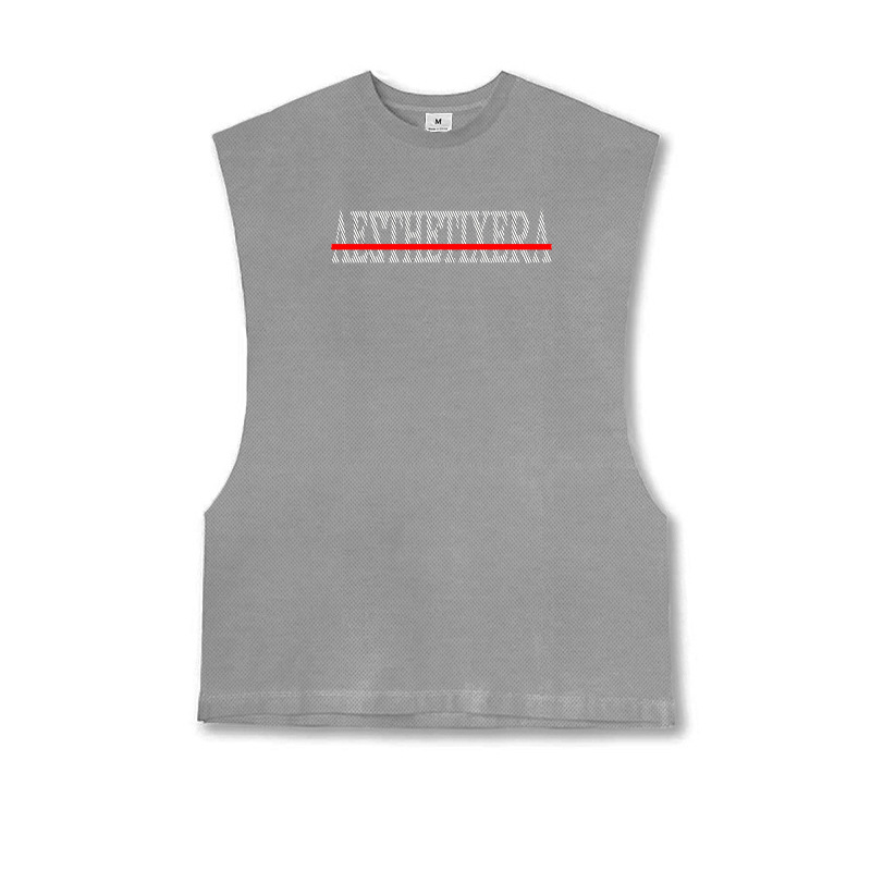 Fitness, schnell trocknendes Tanktop für Herren, lockeres Muskeltraining, Basketball, Sport-Top, ärmelloses Sweetheart-T-Shirt_voghion.com