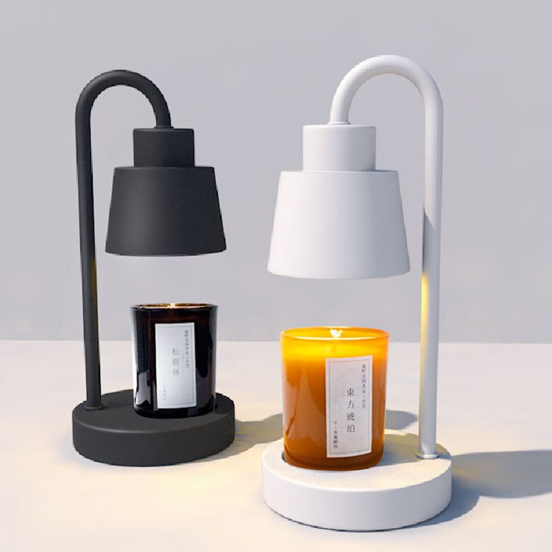 Elektrische Kerzenheizlampe, Retro-Kerzenschmelzwärmer, Licht, Dimmschalter, Schmelzwachs, Nachtlicht, romantische Tischlampe, Dekor_voghion.com