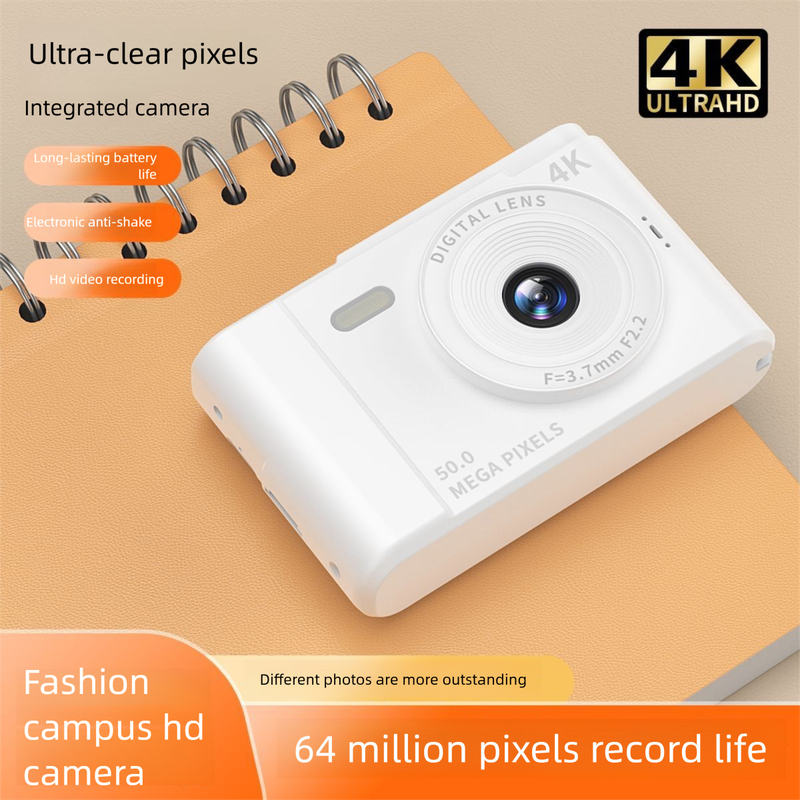 100-Megapixel Dual-Camera CCD Digital For Campus Students, Entry-Level, Uploading Portable Card Camera_voghion.com