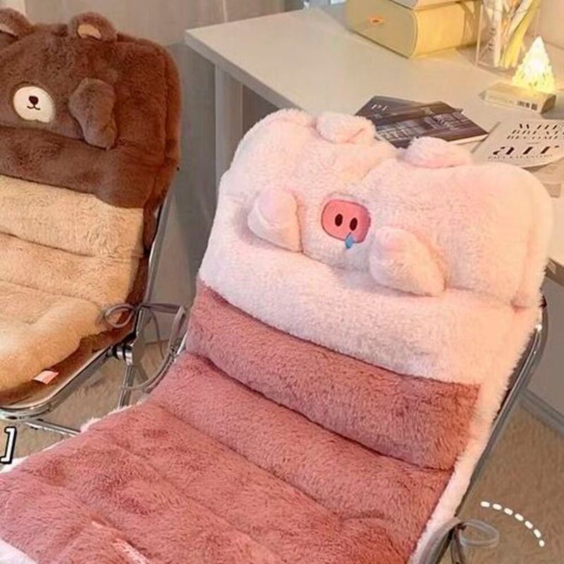 Cute Plush Bear Bedside Soft Pillow Seat Cushion Dormitory Student Bed Backrest Transformation Artifact Anti-collision_voghion.com