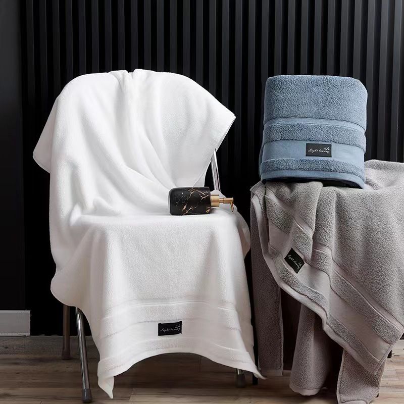 Asciugamano da bagno Premium A-Class 100% cotone - 80x160 cm, oversize e ultra spesso, super morbido e altamente assorbente, regalo aziendale con ricamo personalizzato._voghion.com
