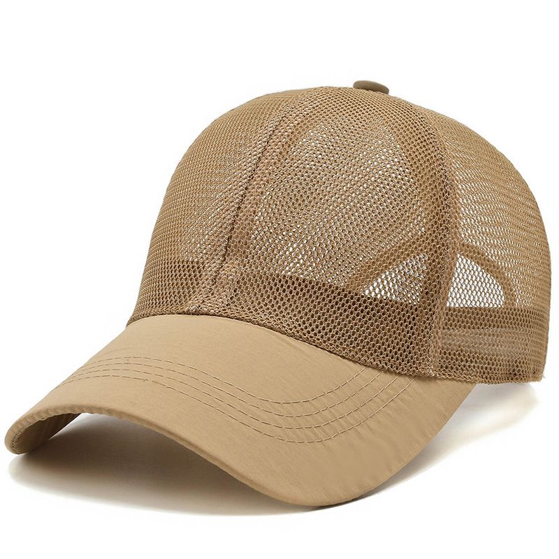 Cappellini estivi Cappellino da camionista in rete completa Snapback Pesca Traspirante Esterno Uomo Protezione solare Cappello da corsa_voghion.com