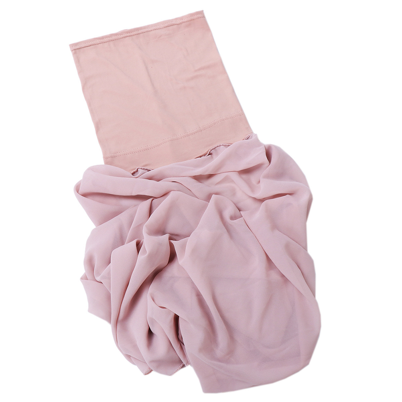 Women's Hats selling chiffon turban hat set monochrome pearl chiffon hat scarf set_voghion.com
