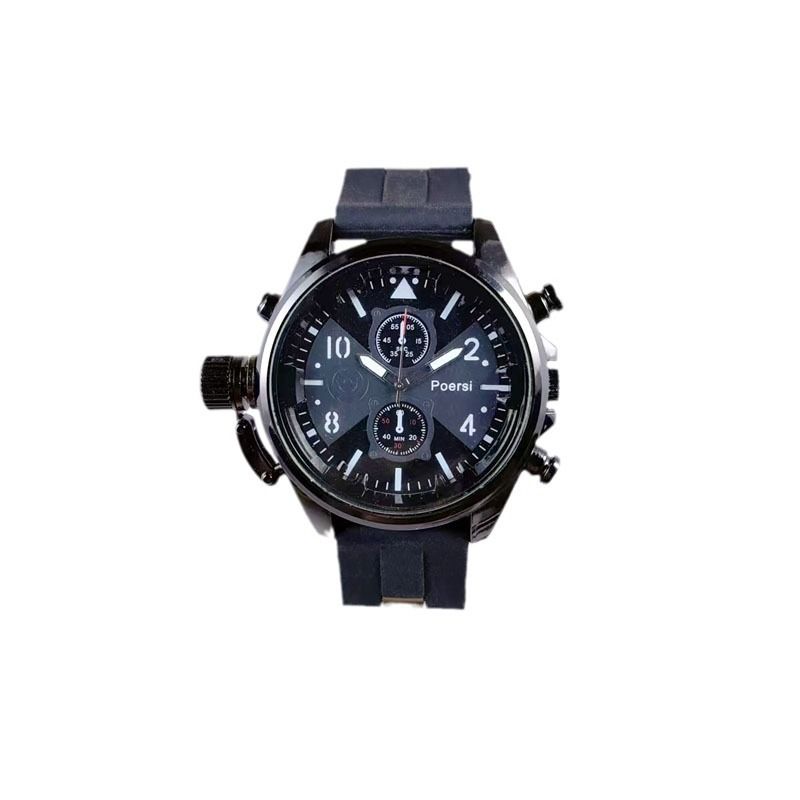 Nuovo orologio da polso da uomo, casual, alla moda e alla moda, con quadrante grande e rotondo in silicone._voghion.com