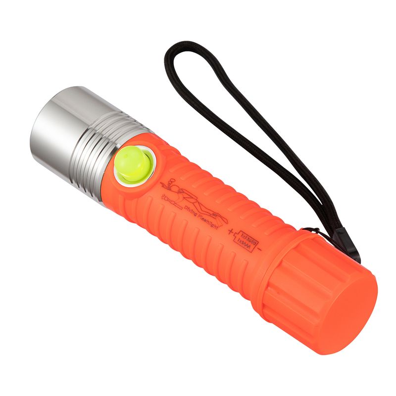 Torcia subacquea impermeabile - LED T6 a fascio potente con interruttore a pulsante, compatibile con batterie 18650/AAA, per immersioni notturne e illuminazione a lunga distanza._voghion.com