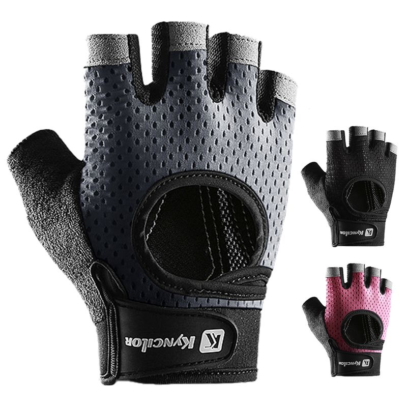 SportLife 1 par träningshandskar halvfinger handflateskydd nylon andningsbara träningshandskar gymhandskar för fitness_voghion.com