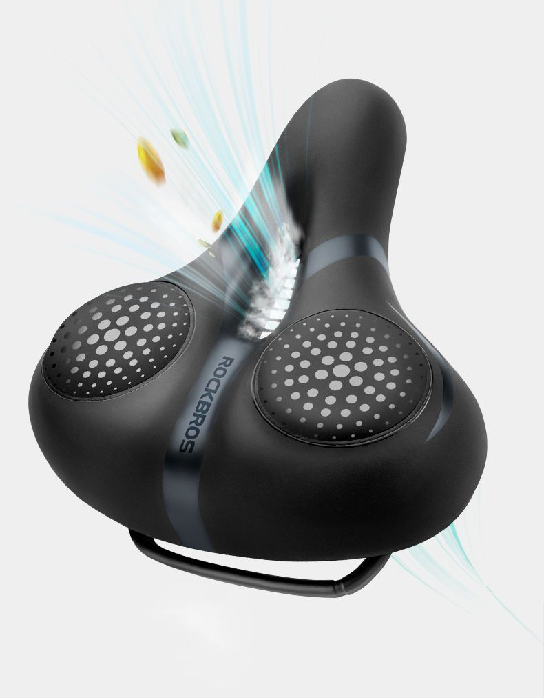 Selle confortable Rock Brothers Cushion pour VTT, absorption des chocs, siège épais, accessoires de cyclisme_voghion.com