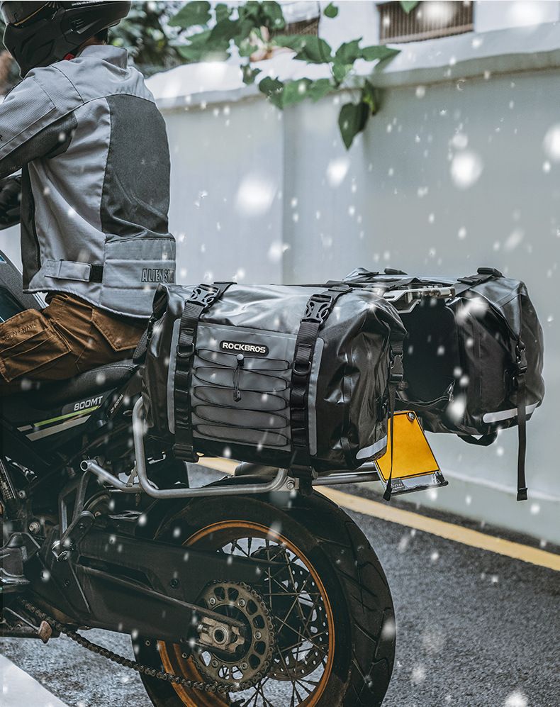 ROCKBROS Tylne siedzenie Wodoodporny bagażowy plecak Tail Knight Bag Handheld Motocyklowy sprzęt do jazdy_voghion.com